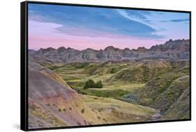 Badlands National Park, South Dakota, USA-Michel Hersen-Framed Stretched Canvas