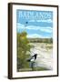 Badlands National Park, South Dakota - White River-Lantern Press-Framed Art Print