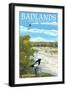 Badlands National Park, South Dakota - White River-Lantern Press-Framed Art Print