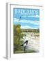Badlands National Park, South Dakota - White River-Lantern Press-Framed Art Print