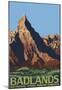 Badlands National Park, South Dakota-null-Mounted Poster