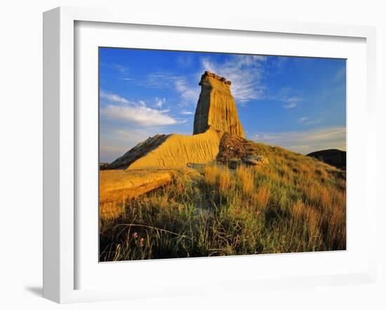 Badlands of Theodore Roosevelt National Park, North Dakota, USA-Chuck Haney-Framed Photographic Print