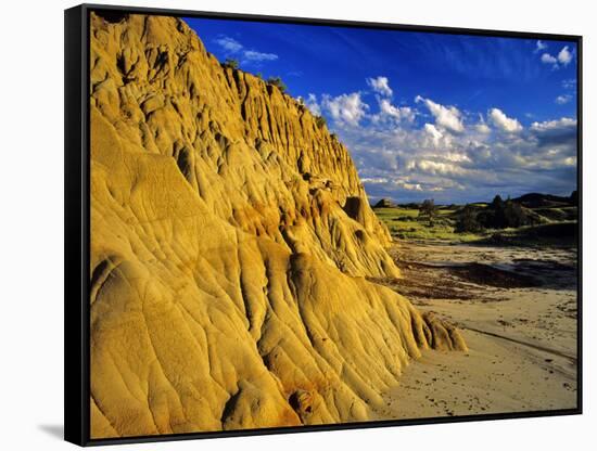 Badlands of Theodore Roosevelt National Park, North Dakota, USA-Chuck Haney-Framed Stretched Canvas