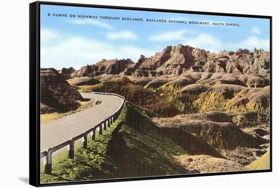 Badlands, South Dakota-null-Framed Stretched Canvas