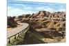 Badlands, South Dakota-null-Mounted Art Print