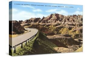 Badlands, South Dakota-null-Stretched Canvas