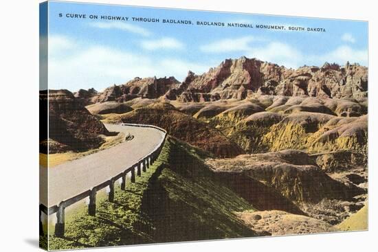 Badlands, South Dakota-null-Stretched Canvas