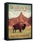 Badlands South Dakota-Martin Wickstrom-Framed Stretched Canvas