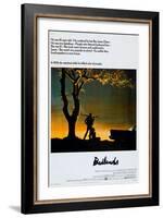 BADLANDS, US poster, Martin Sheen, Sissy Spacek, 1973-null-Framed Art Print