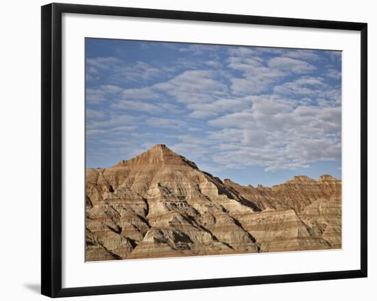 Badlands with Clouds, Badlands National Park, South Dakota, United States of America, North America-James Hager-Framed Photographic Print