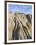 Badlands with Clouds, Theodore Roosevelt National Park, North Dakota, USA, North America-James Hager-Framed Photographic Print