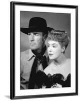 BADMAN'S TERRITORY, 1946 directed by TIM WHELAN Randolph Scott and Ann Richards (b/w photo)-null-Framed Photo