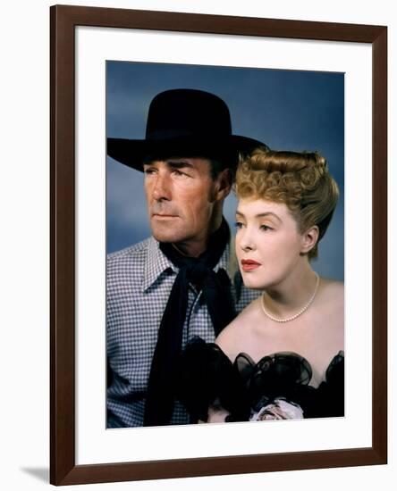 BADMAN'S TERRITORY, 1946 directed by TIM WHELAN Randolph Scott and Ann Richards (photo)-null-Framed Photo