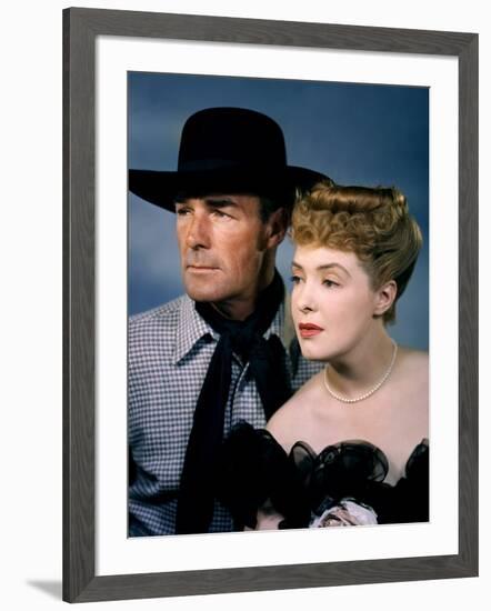 BADMAN'S TERRITORY, 1946 directed by TIM WHELAN Randolph Scott and Ann Richards (photo)-null-Framed Photo