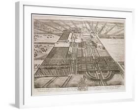 Badminton House in the County of Gloucester, Engraved by Johannes Kip-Leonard Knyff-Framed Giclee Print