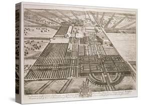 Badminton House in the County of Gloucester, Engraved by Johannes Kip-Leonard Knyff-Stretched Canvas