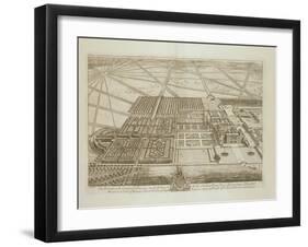 Badminton House in the County of Gloucester, Engraved by Johannes Kip-Leonard Knyff-Framed Giclee Print