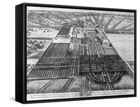 Badminton House in the County of Gloucester, Engraved by Johannes Kip-Leonard Knyff-Framed Stretched Canvas