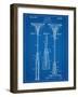 Badminton Racket Patent-null-Framed Art Print