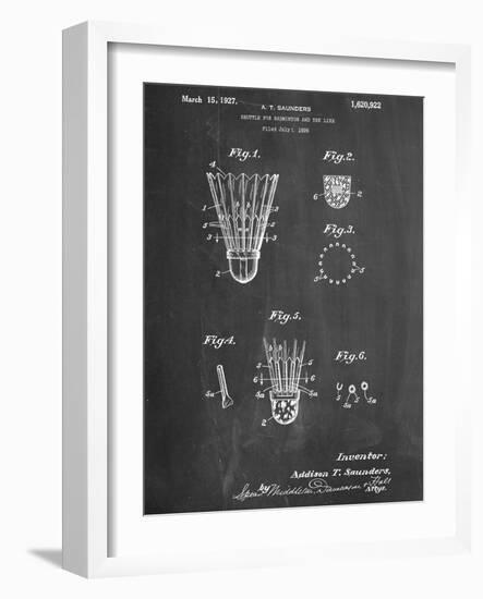 Badminton Shuttle Patent-null-Framed Art Print