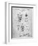 Badminton Shuttle Patent-Cole Borders-Framed Art Print