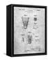 Badminton Shuttle Patent-Cole Borders-Framed Stretched Canvas