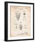 Badminton Shuttle Patent-Cole Borders-Framed Art Print