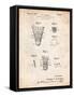 Badminton Shuttle Patent-Cole Borders-Framed Stretched Canvas