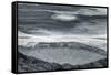 Badwater Abstract, Death Valley, Black and White-Vincent James-Framed Stretched Canvas