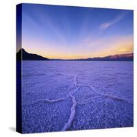 Badwater Basin at Dawn.-Jon Hicks-Stretched Canvas