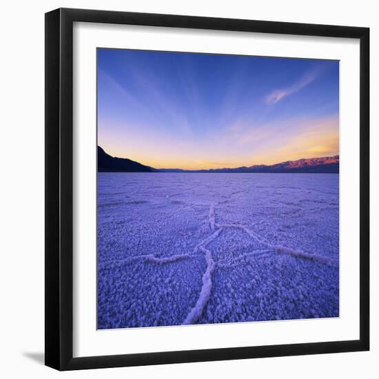 Badwater Basin at Dawn.-Jon Hicks-Framed Photographic Print