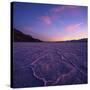 Badwater Basin at Dusk.-Jon Hicks-Stretched Canvas