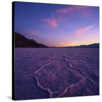 Badwater Basin at Dusk.-Jon Hicks-Stretched Canvas