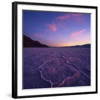 Badwater Basin at Dusk.-Jon Hicks-Framed Photographic Print