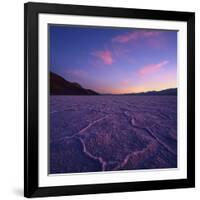 Badwater Basin at Dusk.-Jon Hicks-Framed Photographic Print