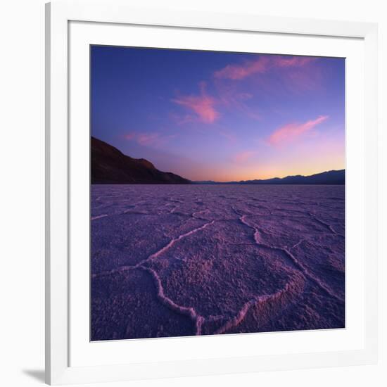 Badwater Basin at Dusk.-Jon Hicks-Framed Photographic Print