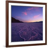 Badwater Basin at Dusk.-Jon Hicks-Framed Photographic Print