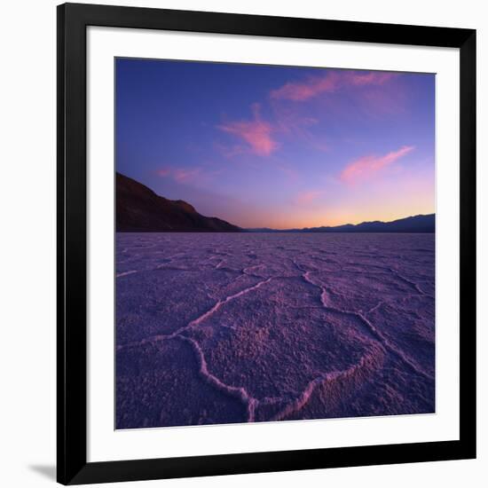 Badwater Basin at Dusk.-Jon Hicks-Framed Photographic Print