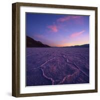 Badwater Basin at Dusk.-Jon Hicks-Framed Photographic Print