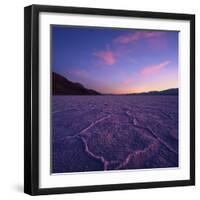 Badwater Basin at Dusk.-Jon Hicks-Framed Photographic Print