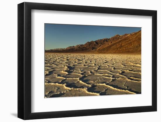 Badwater Basin at sunset, Death Valley National Park, California-Markus Lange-Framed Photographic Print