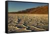 Badwater Basin at sunset, Death Valley National Park, California-Markus Lange-Framed Stretched Canvas