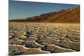 Badwater Basin at sunset, Death Valley National Park, California-Markus Lange-Mounted Photographic Print