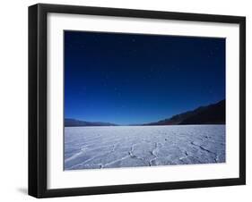 Badwater Basin by Moonlight.-Jon Hicks-Framed Photographic Print