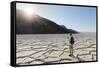 Badwater Basin, Death Valley National Park, California, North America-Markus Lange-Framed Stretched Canvas