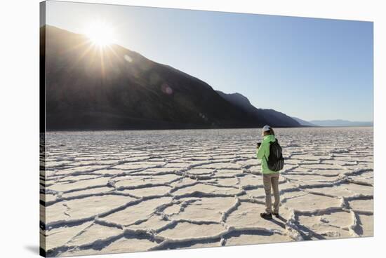 Badwater Basin, Death Valley National Park, California, North America-Markus Lange-Stretched Canvas
