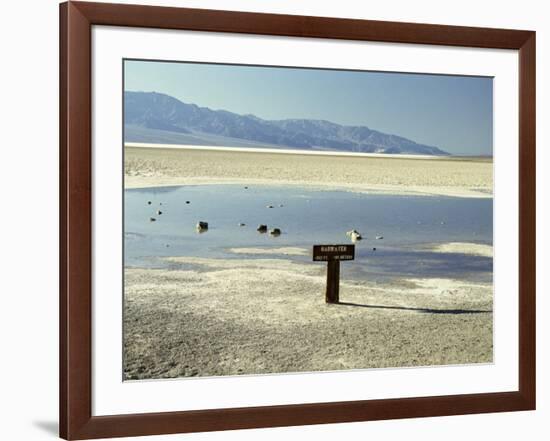 Badwater, Lowest Point in the U.S.A., Death Valley, California, United States of America (U.S.A.)-Gavin Hellier-Framed Photographic Print