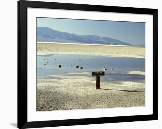 Badwater, Lowest Point in the U.S.A., Death Valley, California, United States of America (U.S.A.)-Gavin Hellier-Framed Photographic Print