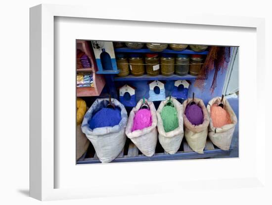 Bag of Powdered Pigments to Make Paint, Chefchaouen, Morocco, North Africa, Africa-Simon Montgomery-Framed Photographic Print