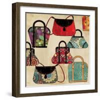 Bag Pattern-Anna Polanski-Framed Art Print